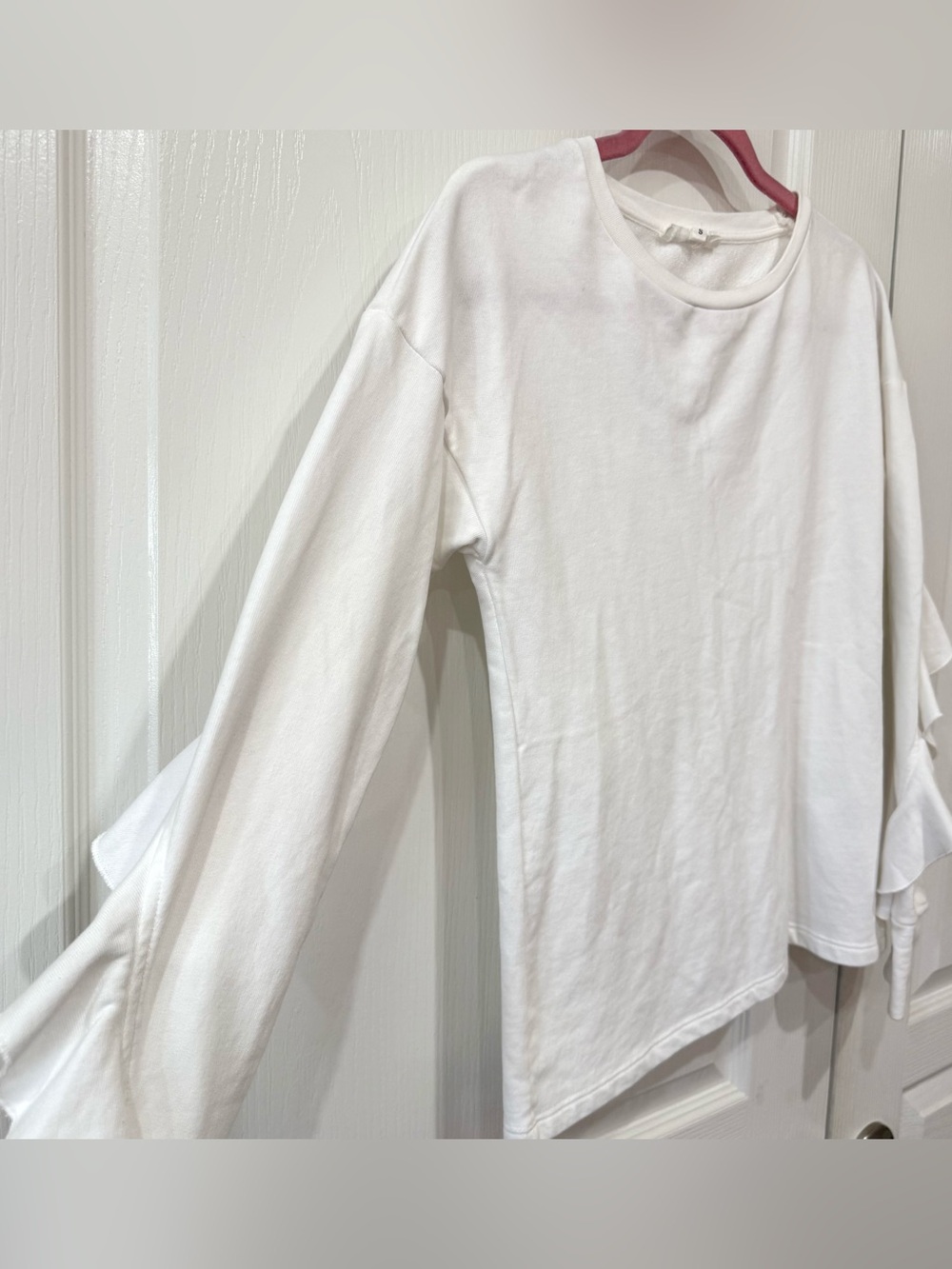 Cache White Ruffle-Sleeve Top - Picture 2 of 5